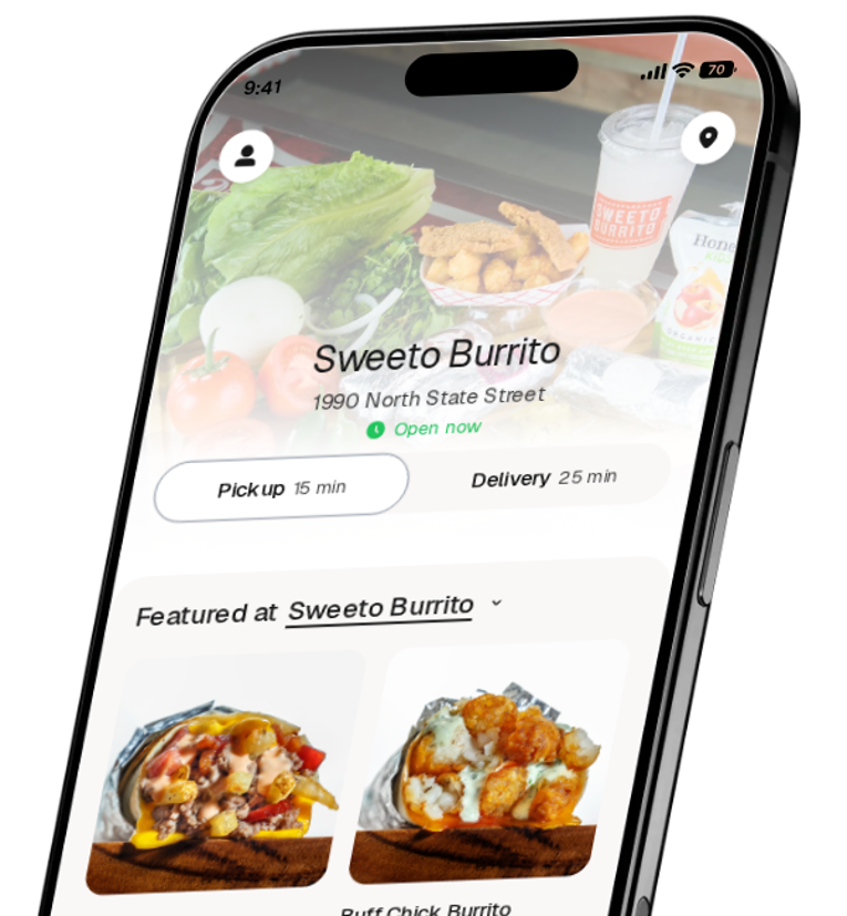 Sweeto Burrito app preview