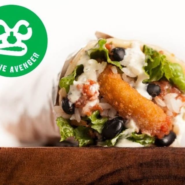 Veggie Avenger Burrito.